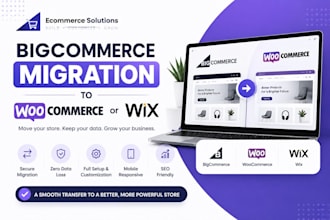 migrate bigcommerce to woocommerce migrate to wix store bigcommerce migration