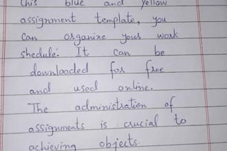 do neat handwritten assignment essay and university notes in urdu english