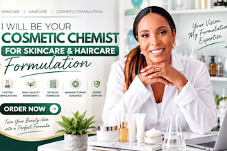 be your cosmetic chemist for skincare and haircare formulation