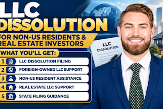 file llc dissolution for non US resident founder and real estate investor