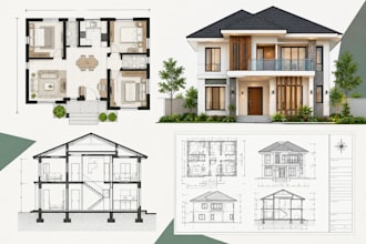 do floor plan design house plan cad drawings elevation section residential draft