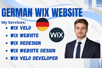 design, redesign german wix website, wix velo, wix website redesign wix bookings