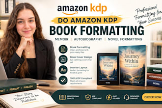 do amazon kdp book formatting memoir autobiography novel formatting