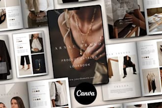 create editable fashion product catalog for clothing brands clothing lookbook