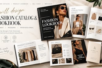 design fashion catalog product lookbook sell sheet easycatalog brochure in 2days