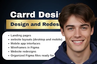 design high converting carrd landing page, sales funnel design, figma website