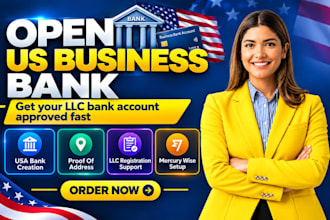 open US business bank for USA llc owner, proof of address, usa bank creation