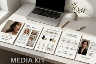 do media kit design, press kit design and influencer meida kit