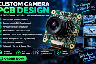 custom camera pcb design with cmos sensor ai vision machine vision support