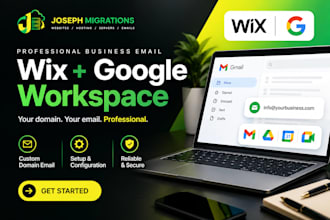 connect setup wix domain google workspace business email and fix email issues
