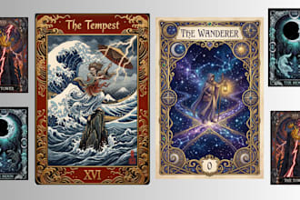 hand drawn tarot card card game box printable tarot card trading card card deck