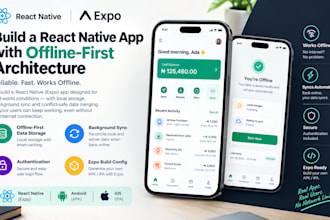 build a react native app with offline first architecture