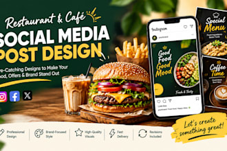 design engaging social media posts for restaurants and cafes