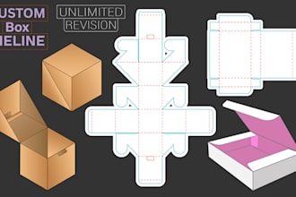 create factory ready rigid box dieline and insert layout for 1 sku packaging