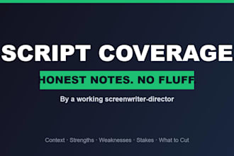 write professional script coverage for your feature screenplay