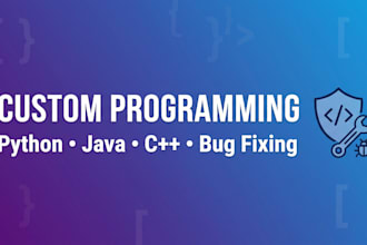 do python, java, cpp programming tasks and fix bugs