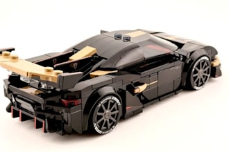 model digital lego technic car, bike, ship, house, with manual instructions