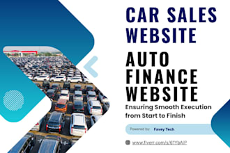design auto finance website auto sales website car dealer lead funnel car sales