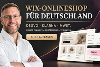 create a wix ecommerce store for germany with dsgvo, klarna and mwst