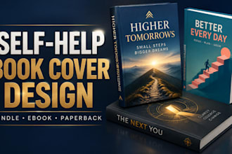 design a modern self help book cover for kindle kdp