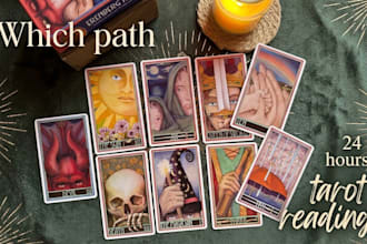 help you choose between two paths with a tarot reading within 24 hours