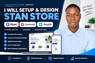 setup stan store marketing beacon ai gumroad payhip and stan store design