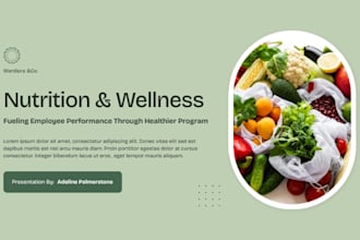 design a corporate wellness and nutrition program presentation