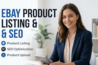 ebay product listing, ebay SEO listing, optimized ebay lister