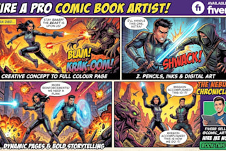 comic goshtwriter comic fantasy dark fantacy rpg science fiction scifi comic