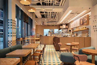 remodel restaurant spatial layout,cafe 2d floor plan,coffeeshop spatial planning