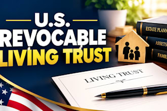 draft a USA revocable living trust to avoid probate and protect your assets