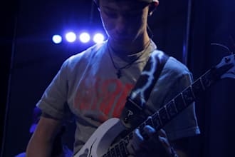 write and record worship electric guitar parts