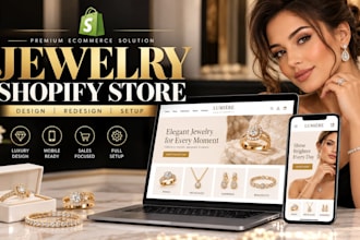 design jewelry shopify store jewelry website luxury jewellery store