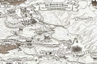 fantasy book map cartography novel board game kingdom map illustration city map