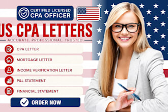prepare licensed CPA audit financials US CPA letter documents fdd compliance