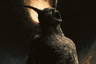 draw dark art and brutal horror gore illustration