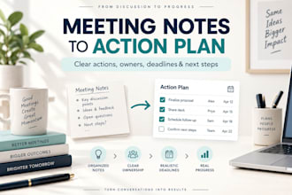 turn your meeting notes into a clear action plan