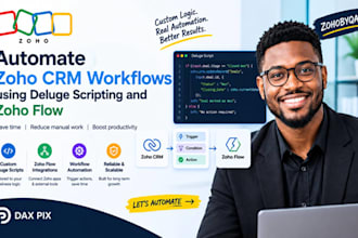 automate zoho CRM workflows using deluge scripting and zoho flow