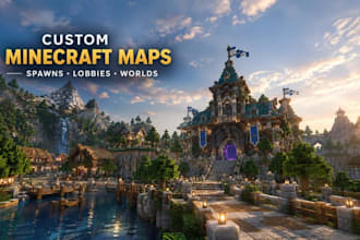 build custom minecraft server maps, spawns, lobbies, hubs and worlds