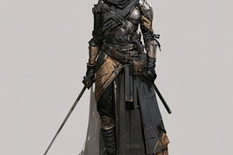 do dnd character art, fantasy, illustration for concept art