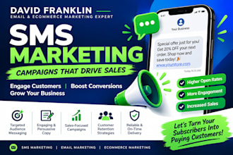 create and manage SMS marketing campaigns that drive sales