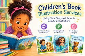realizo ilustraciones para libros de colorear y libros de cuentos