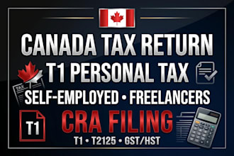file your canada t1 tax return for self employed and freelancers