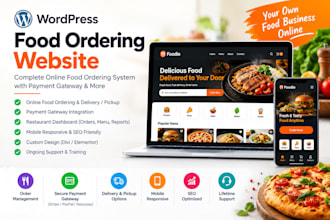 create a restaurant food ordering website