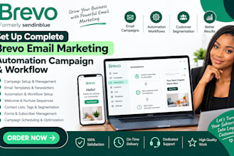 set up complete brevo email marketingautomation campaign and workflow