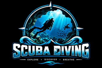 design a professional  diving, ocean, or underwater scuba diving logo