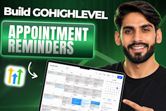 set up gohighlevel appointment reminders and ghl website