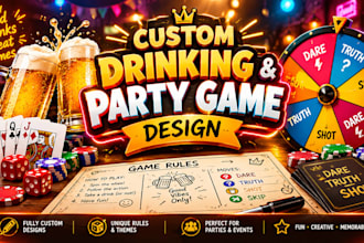 design custom drinking card game mechanics and party game systems