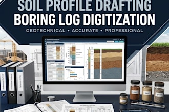 provide soil classification soil profile drafting boring log digitization