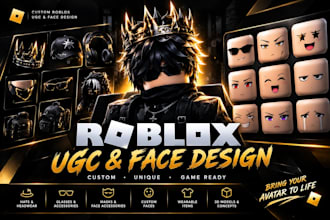 create custom roblox ugc accessories and face designs